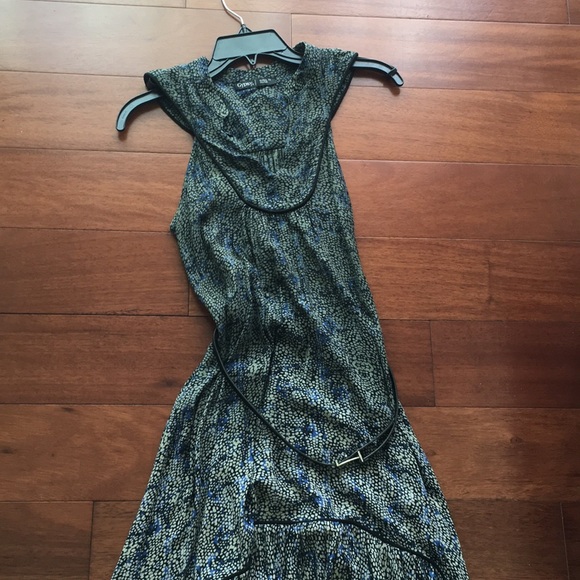 Gypsy05 high low printed dress w belt - Picture 3 of 7